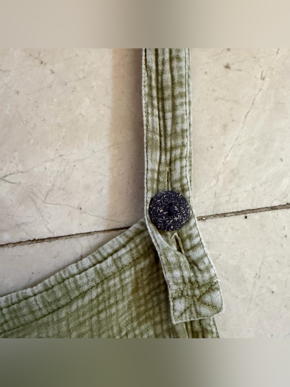 EARTHBOUND Trading Co Women’s Size L Sage Green Jumpsuit Gauzy Oversized Hippie - Picture 2 of 16